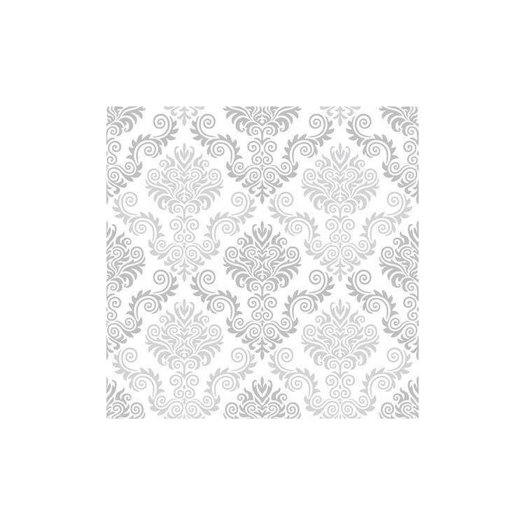 Papel de Parede Adesivo Vintage Cinza 01020