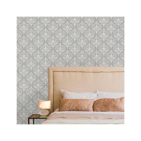 Papel de Parede Adesivo Vintage Cinza 123861487