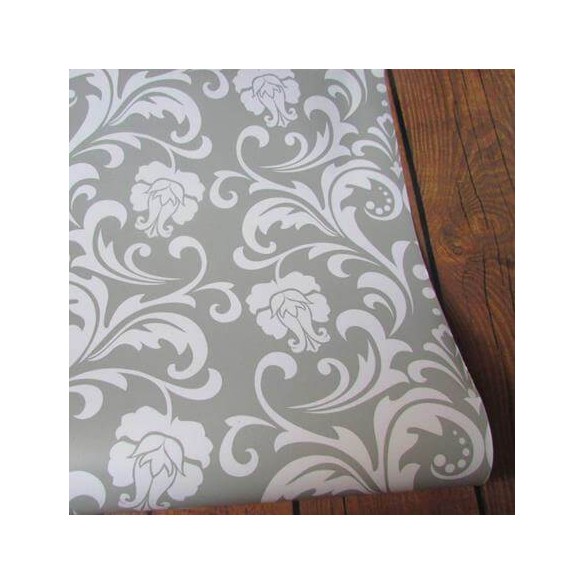 Papel de Parede Adesivo Vintage cinza 211649713