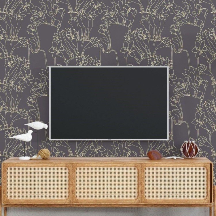 Papel de Parede Adesivo Vintage Floral N018127