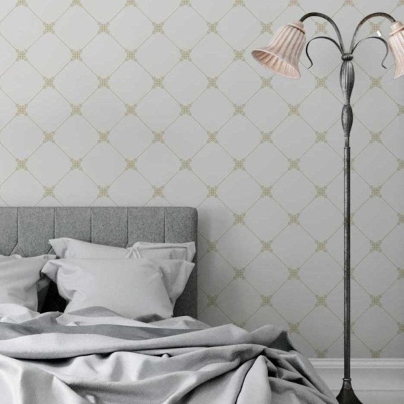 Papel de Parede Adesivo Vintage Geométrico Floral N05272