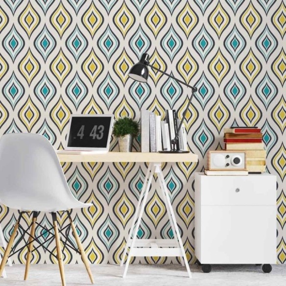 Papel de Parede Adesivo Vintage N02049