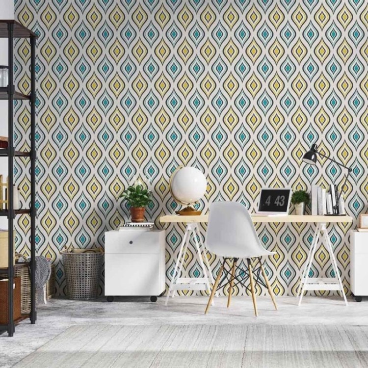 Papel de Parede Adesivo Vintage N02049
