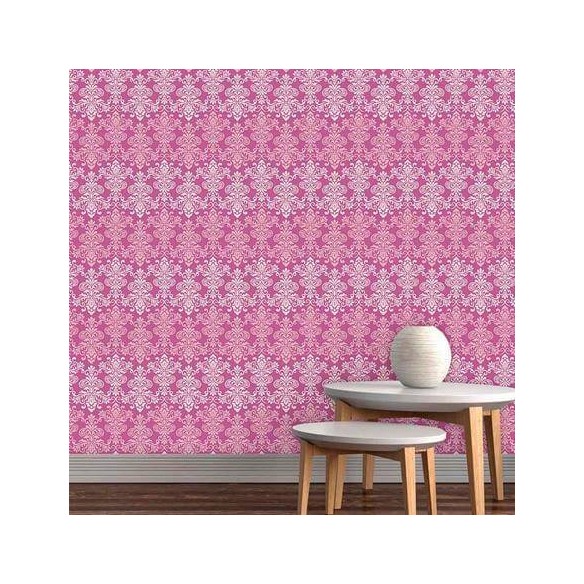 Papel de Parede Adesivo Vintage Rosa 137706521