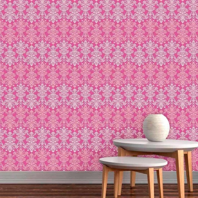 Papel de Parede Adesivo Vintage Rosa 137706521