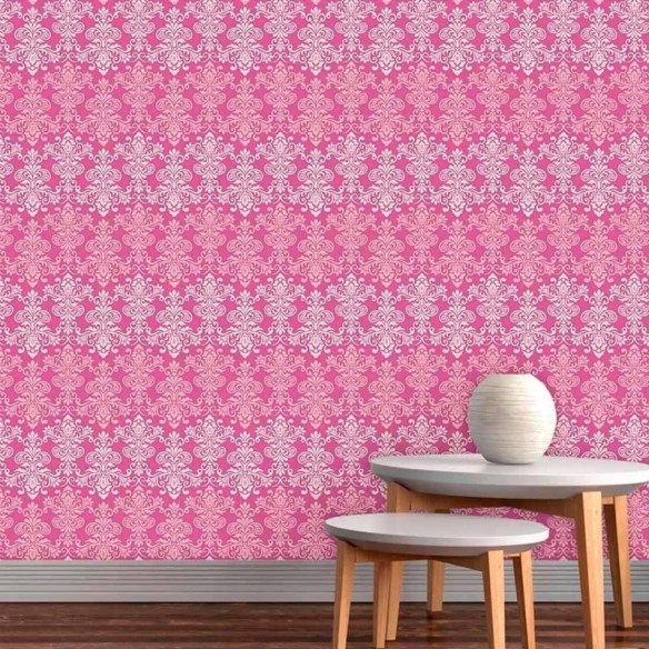 Papel de Parede Adesivo Vintage Rosa 137706521