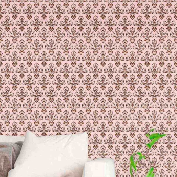 Papel de Parede Adesivo Vintage Rosa 45437