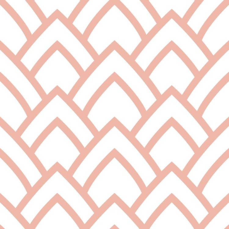 Papel de Parede Adesivo Vintage Rosa e Branco...