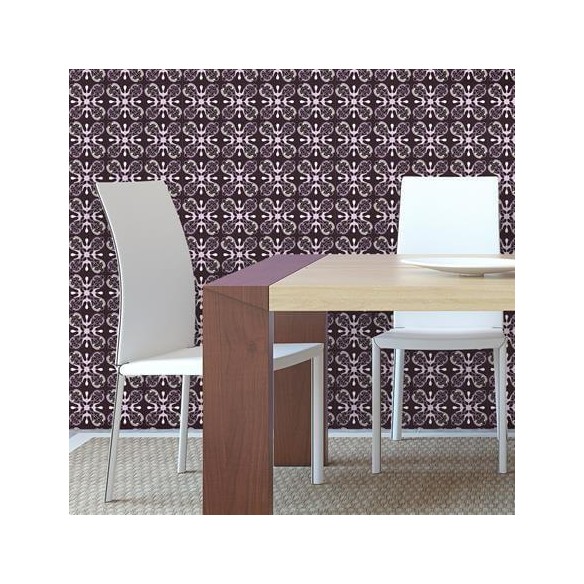 Papel de Parede Adesivo Vintage Roxo 101025