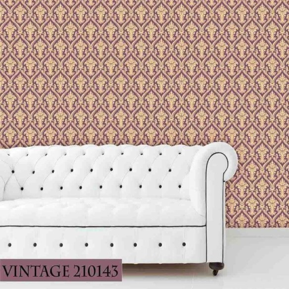 Papel de Parede Adesivo Vintage roxo 210143