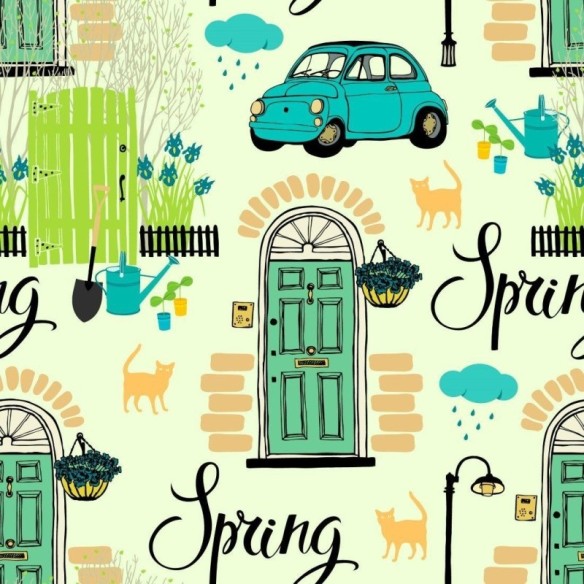 Papel de Parede Adesivo Vintage Spring N013097