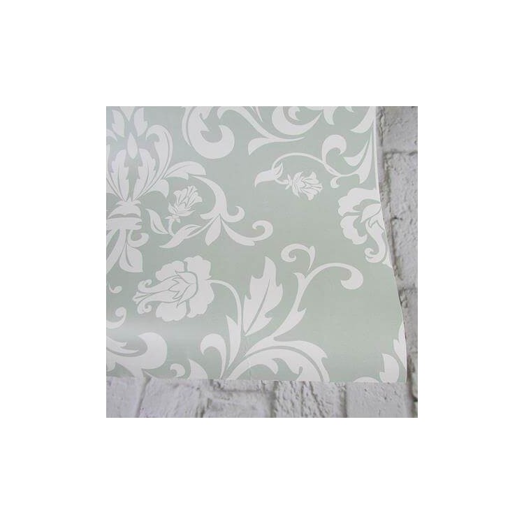 Papel de Parede Adesivo Vintage Verde 145889036