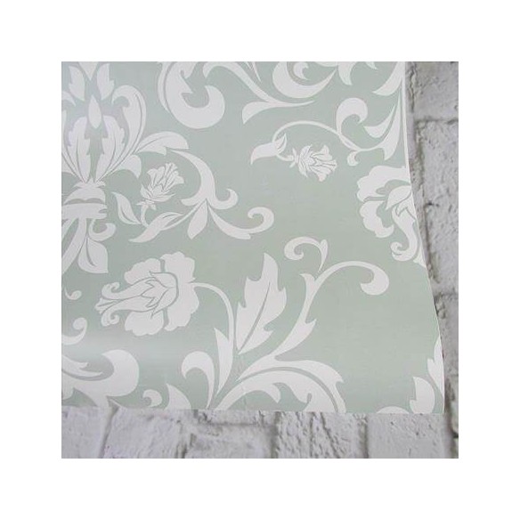 Papel de Parede Adesivo Vintage Verde 145889036