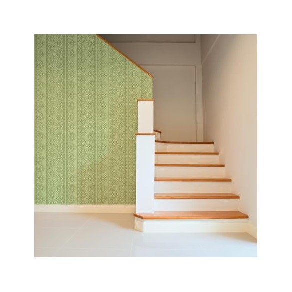 Papel de Parede Adesivo Vintage Verde 74726309