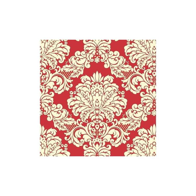 Papel de Parede Adesivo Vintage vermelho 213