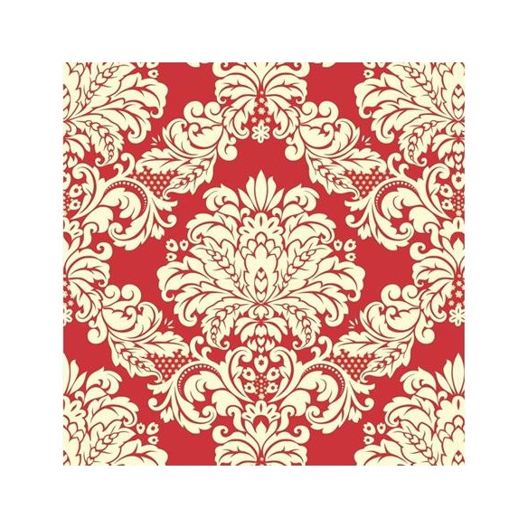 Papel de Parede Adesivo Vintage vermelho 213