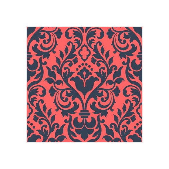 Papel de Parede Adesivo Vintage vermelho e azul 273457664
