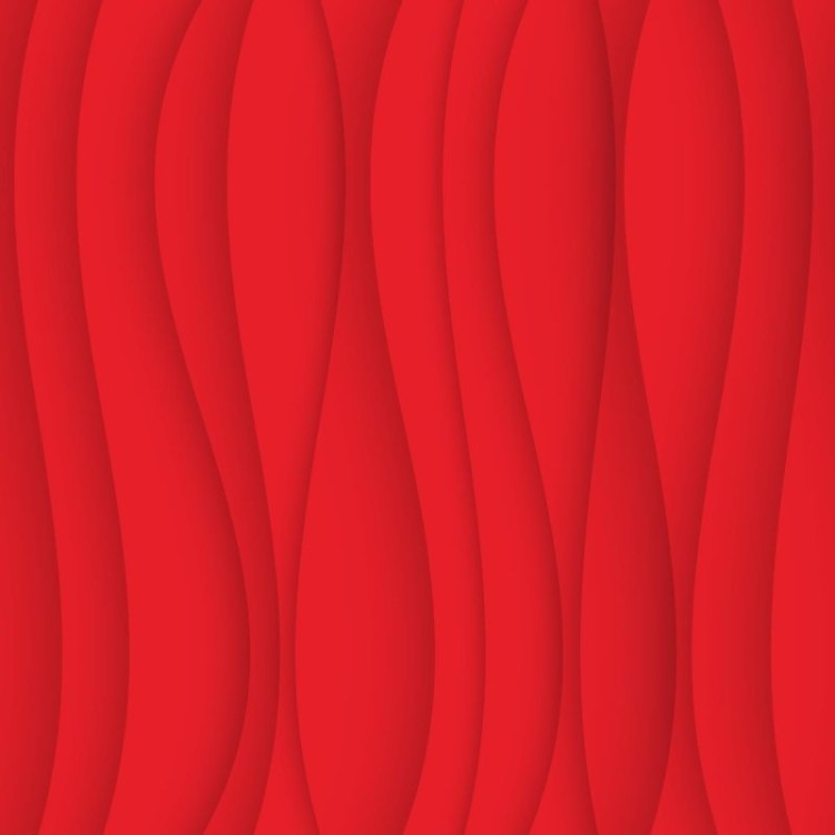 Círculo 3D de Madeira com Textura Xadrez Vermelho e Azul de São