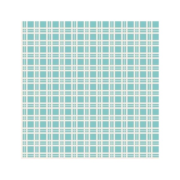 Papel de Parede Adesivo Xadrez Azul Branco 311880258
