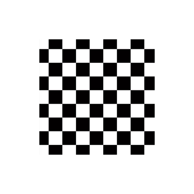 Papel de Parede Adesivo Geometrico Xadrez Branco e Preto 050914