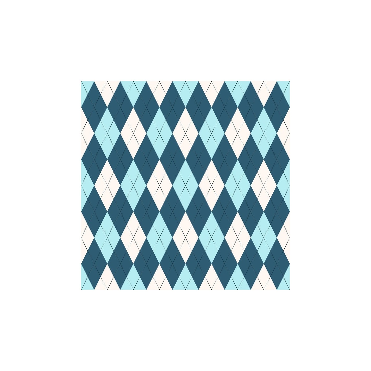 Papel de Parede Adesivo - Xadrez Azul - N0015