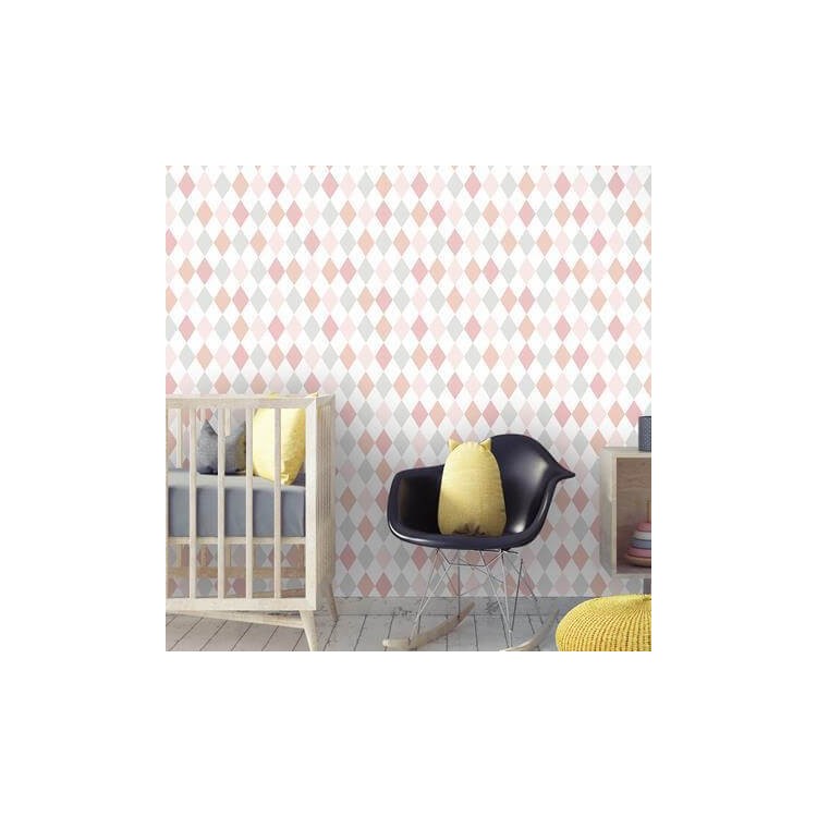 Papel de parede xadrez infantil girl gb70301 I 11 4119 7111