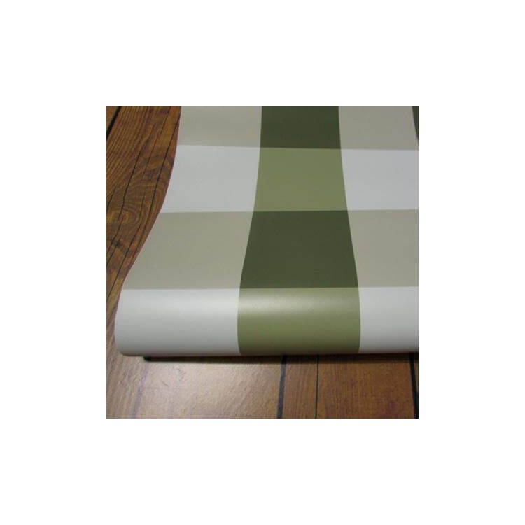 Papel de Parede Adesivo Xadrez Verde  4006