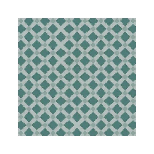 Papel de Parede Adesivo Xadrez Verde 1197