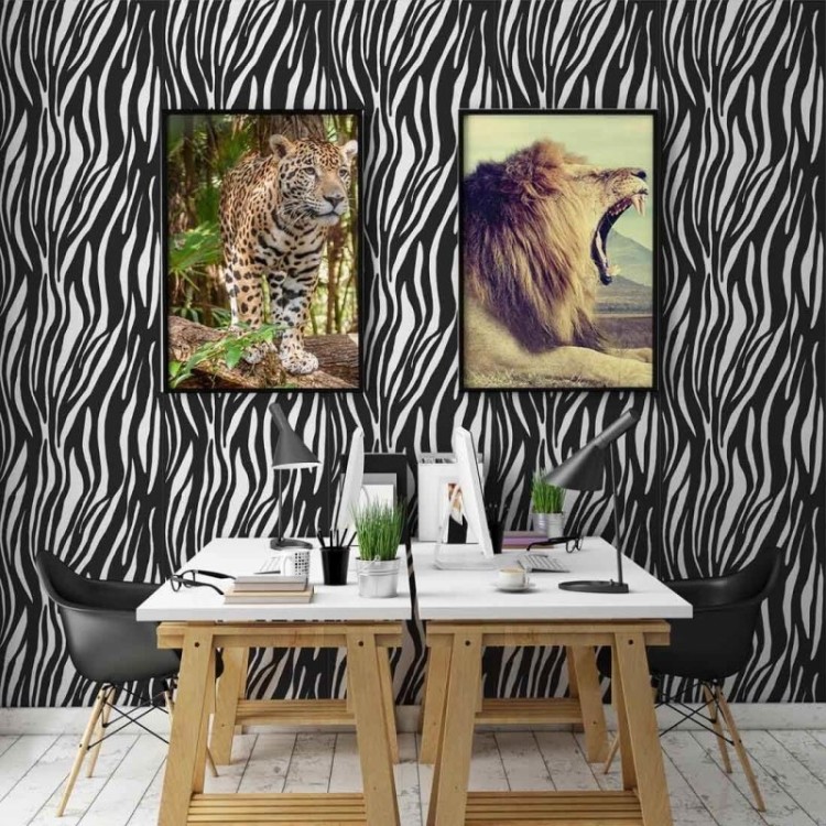 Papel de Parede Adesivo Zebra 711320554