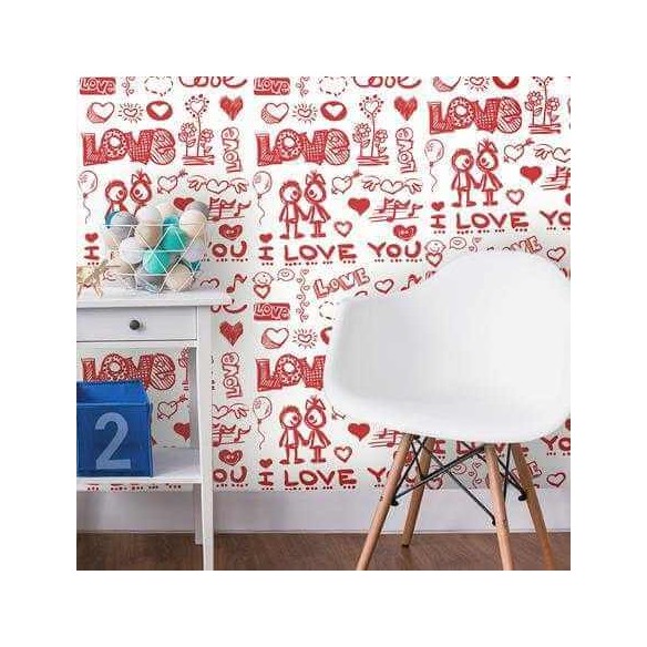 Papel de Parede Adesivo Amor 1379
