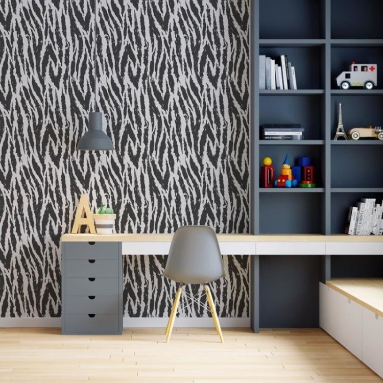 Papel de Parede Adesivo Zebra Animal Print N06249