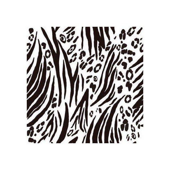 Papel de Parede Adesivo zebra e leopardo branco e preto 211320554