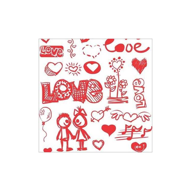 Papel de Parede Adesivo Amor 1379