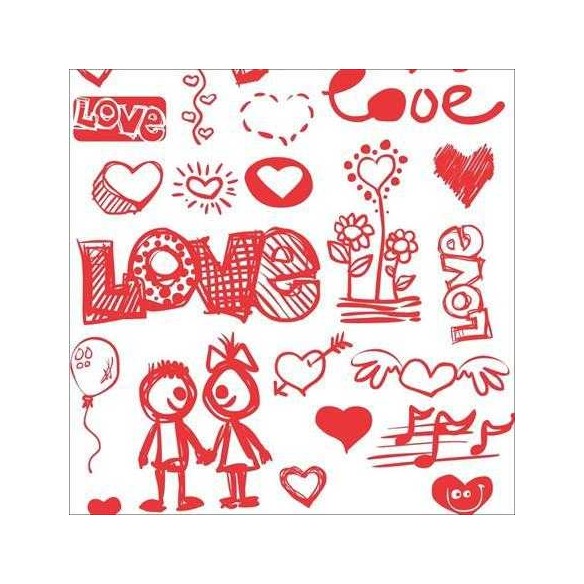 Papel de Parede Adesivo Amor 1379