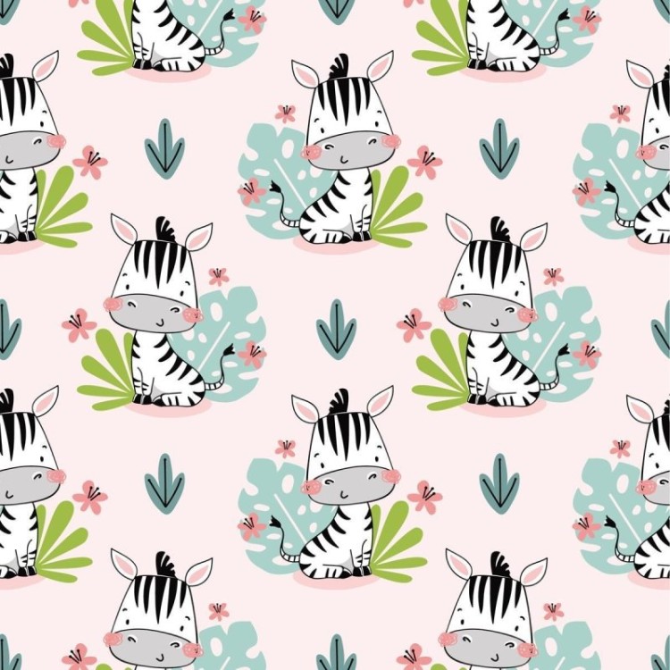 Papel de Parede Adesivo Zebra Infantil N09076