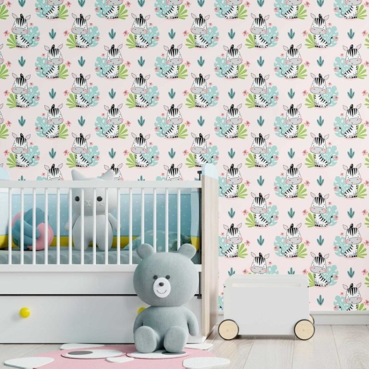 Papel de Parede Adesivo Zebra Infantil N09076