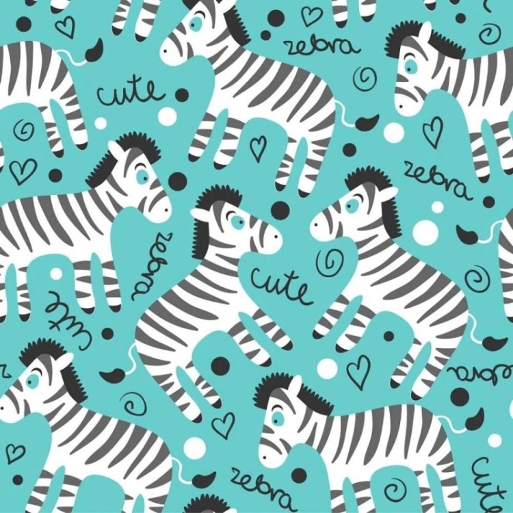 Papel de Parede Adesivo Zebras Animal 133458860