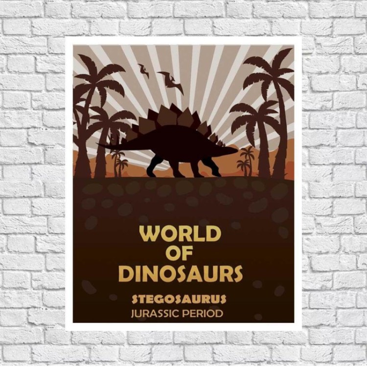 Poster Decorativo  Dinossauro Geek 11306