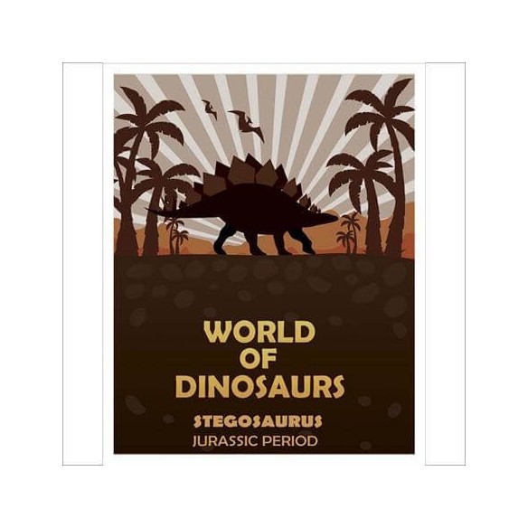 Poster Decorativo  Dinossauro Geek 11306