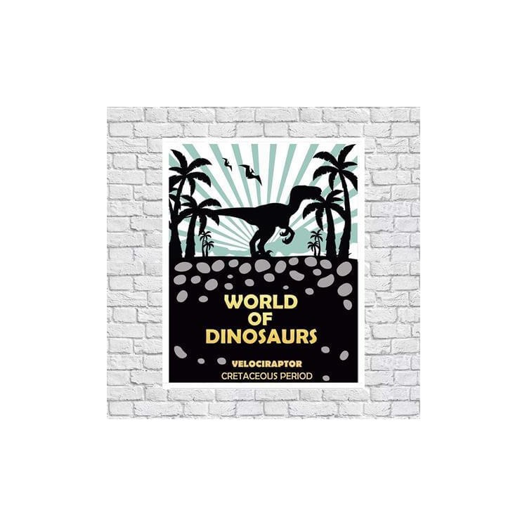 Poster Decorativo  Dinossauro Geek 5891