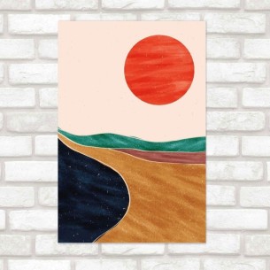 Poster Decorativo Abstrato...