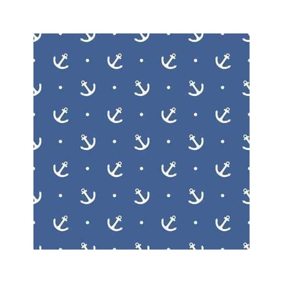 Papel de Parede Adesivo Ancora Azul 272189048