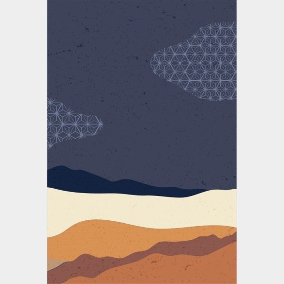 Poster Decorativo Abstrato Paisagem N016101