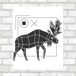 Poster Decorativo alce...