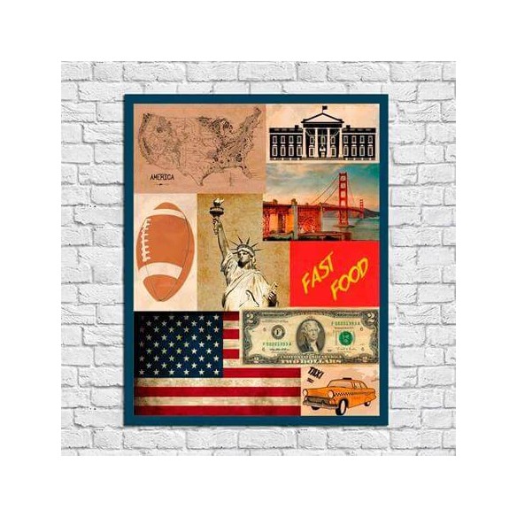 Poster decorativo America 8505