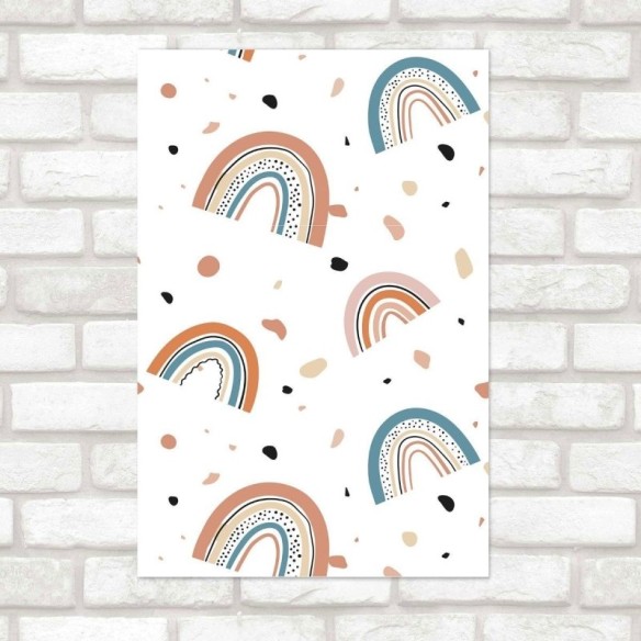Poster Decorativo Arco Íris Granilite Neutro N016097
