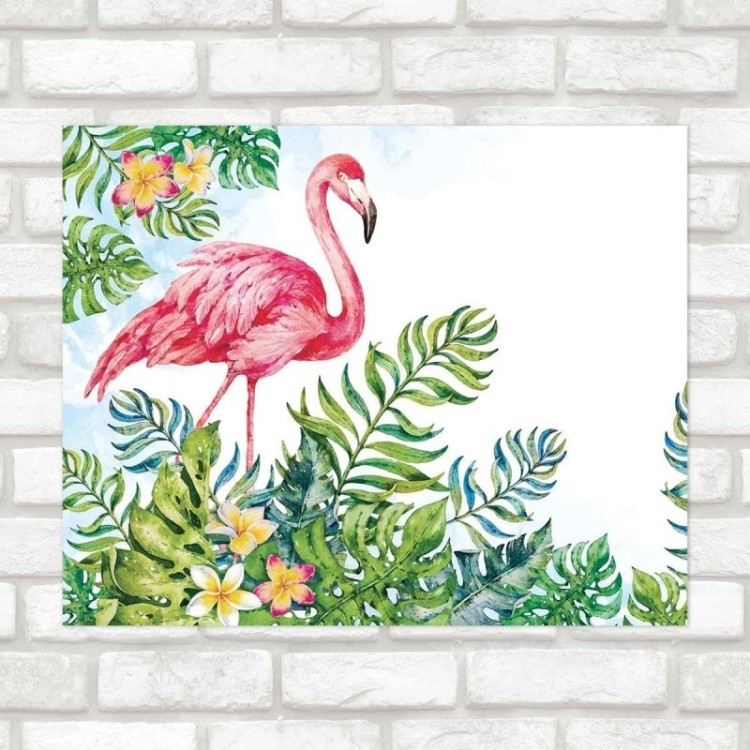Poster Decorativo artistico flamingo PA030