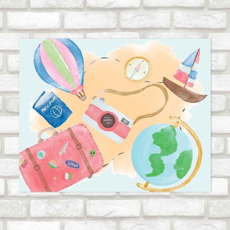 Poster Decorativo artistico viagem PA027