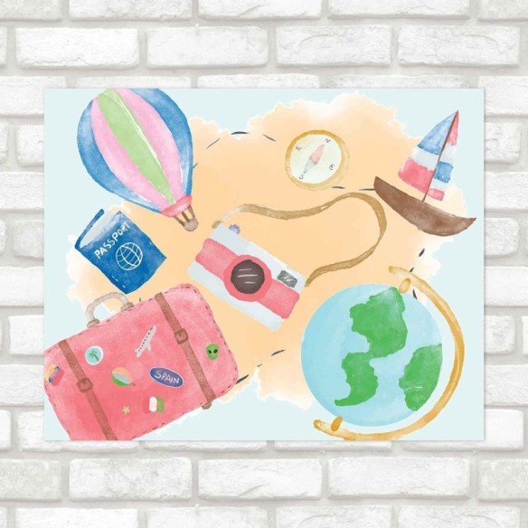Poster Decorativo artistico viagem PA027