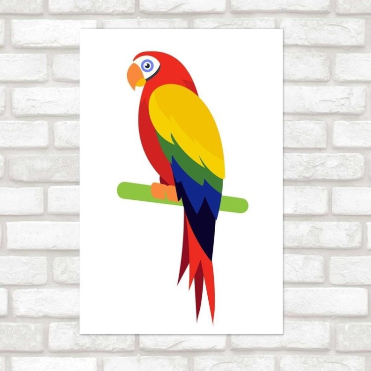 Poster Decorativo Aves Arara N010227